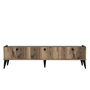 Hanah Home Soporte TV Nogal y Mármol 180x49x35 cm